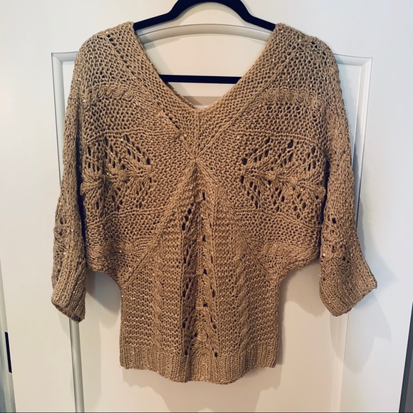 Sequin Yarn Crochet Sweater - Picture 2 of 4